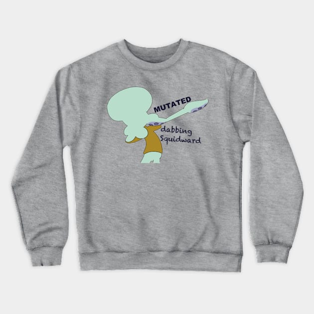 Mutated Dabbing Squidward Crewneck Sweatshirt by BriLovesCookies